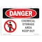 Signmission OSHA Sign, 12" H, 18" W, Aluminum, Chemical Storage Area Keep Out, Landscape, 1218-L-1062 OS-DS-A-1218-L-1062 - alternate 1